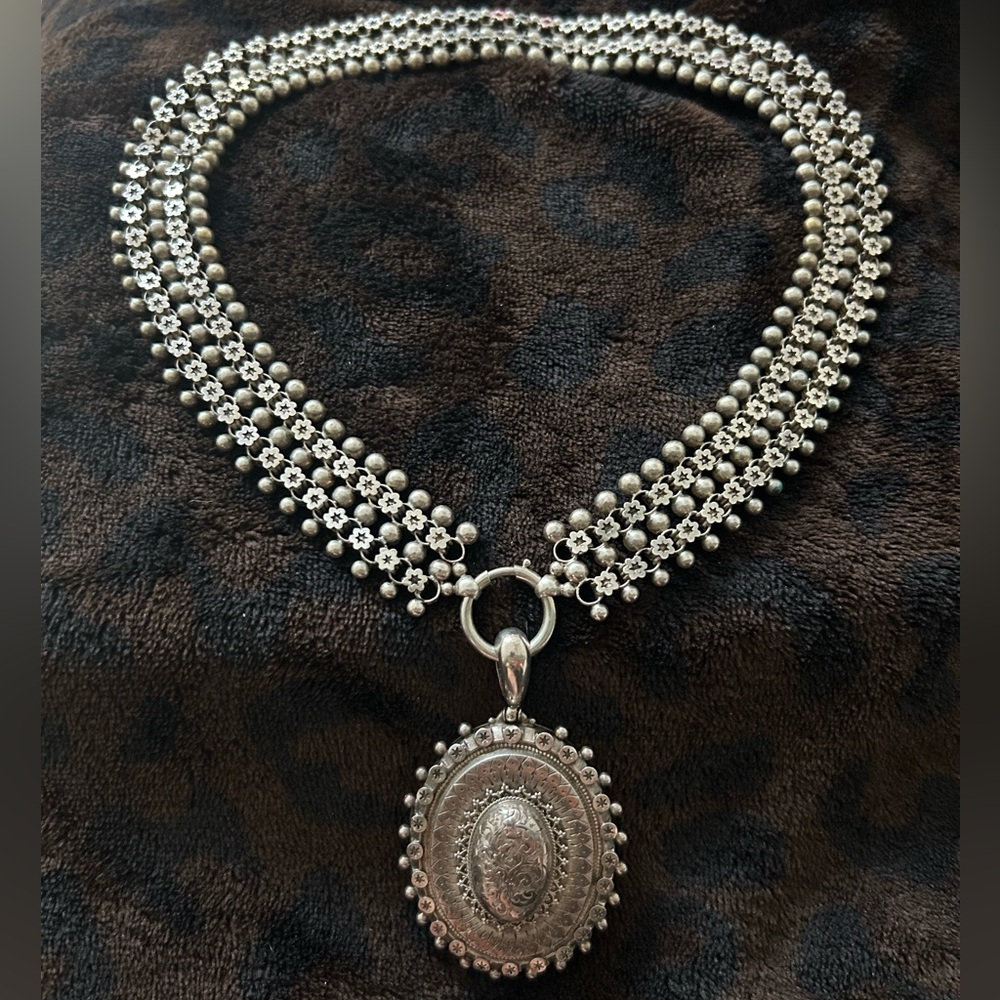 Sterling Silver Victorian Collar Necklace